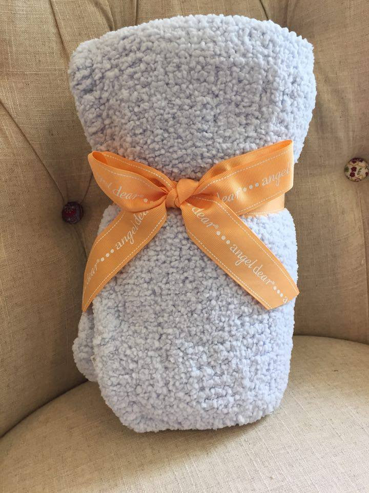 chenille blanket (blue)