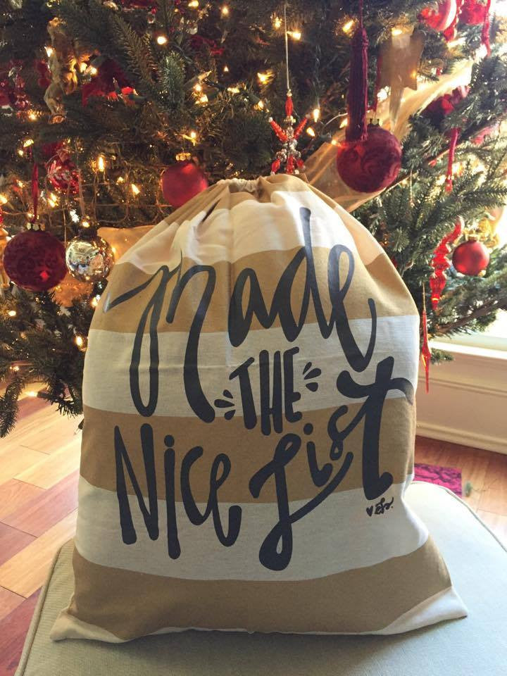 santa sack- made the nice list