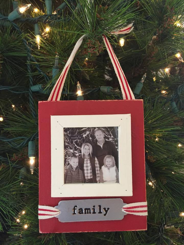 family ornament frame
