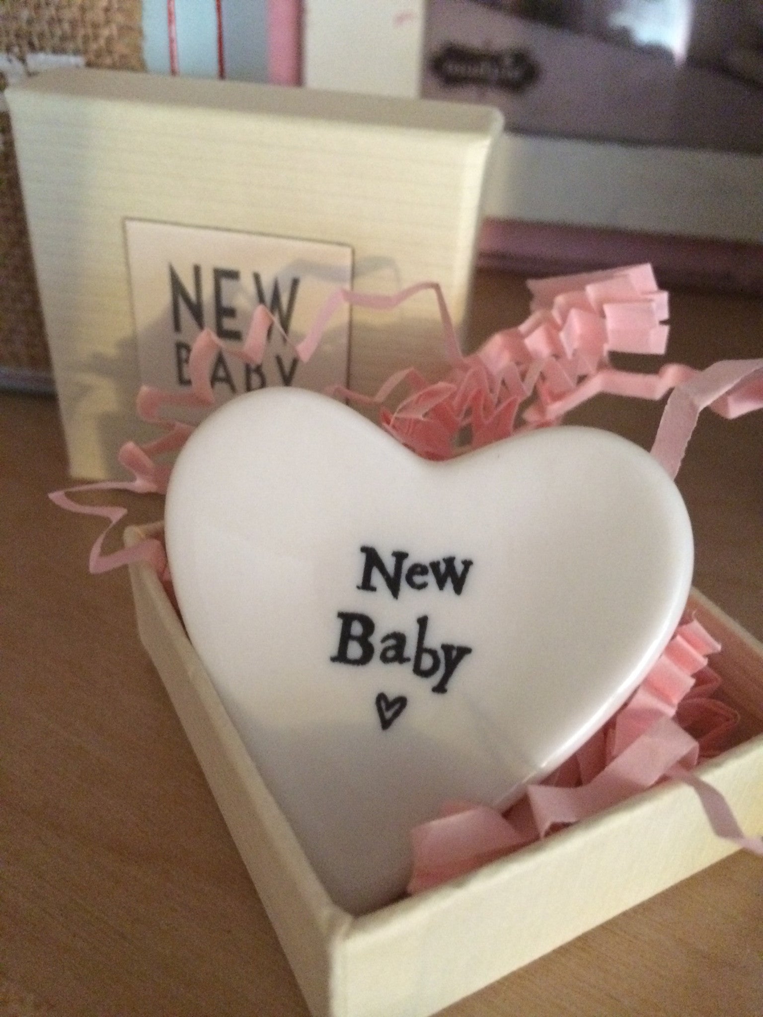heart dish - new baby