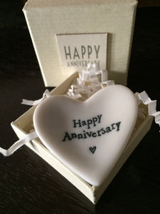 heart dish - happy anniversary