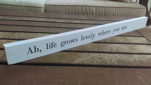 poetry stick - ah, life grows