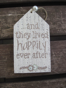 wood gift tag- ever after