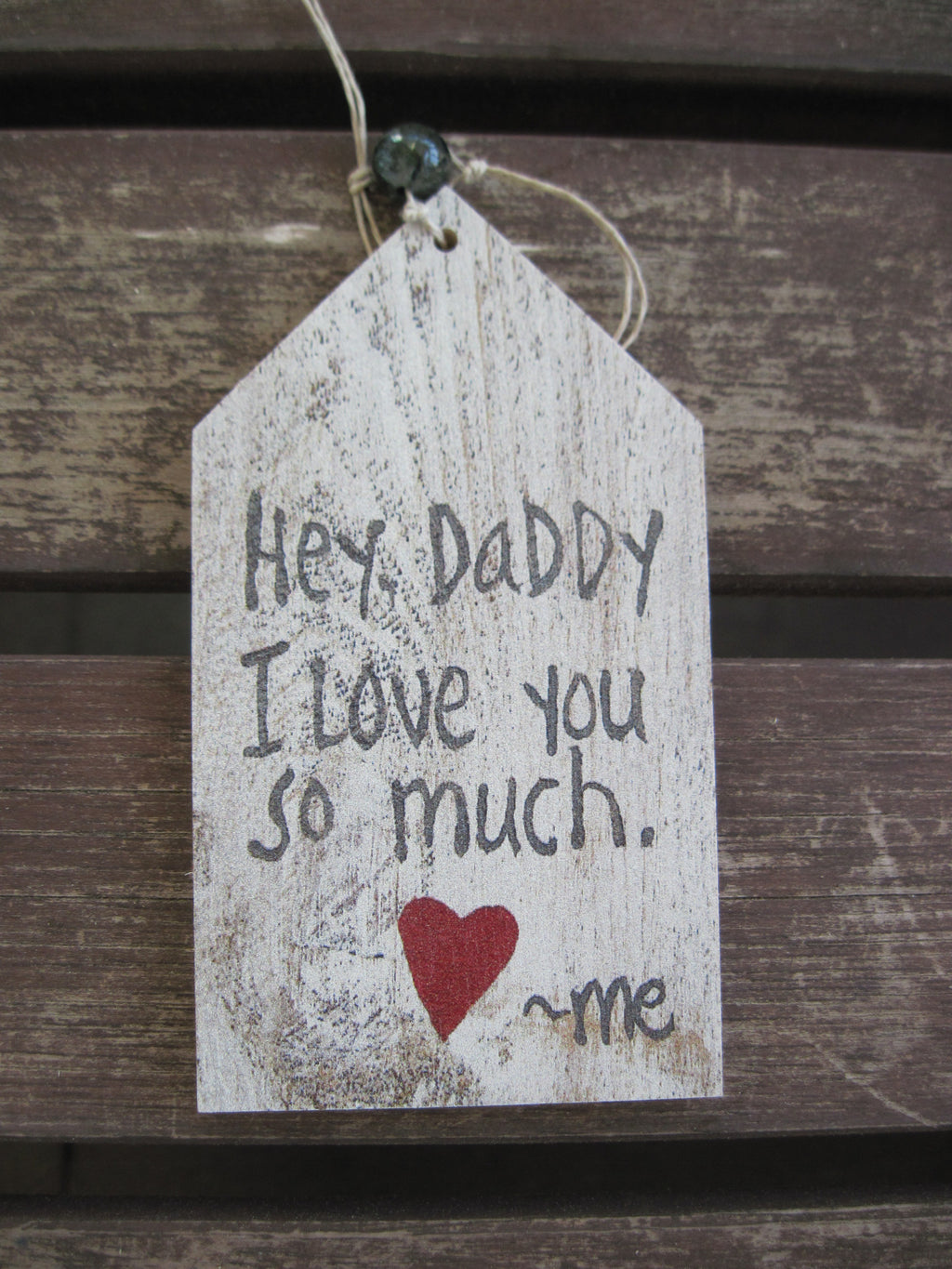 wood gift tag- daddy