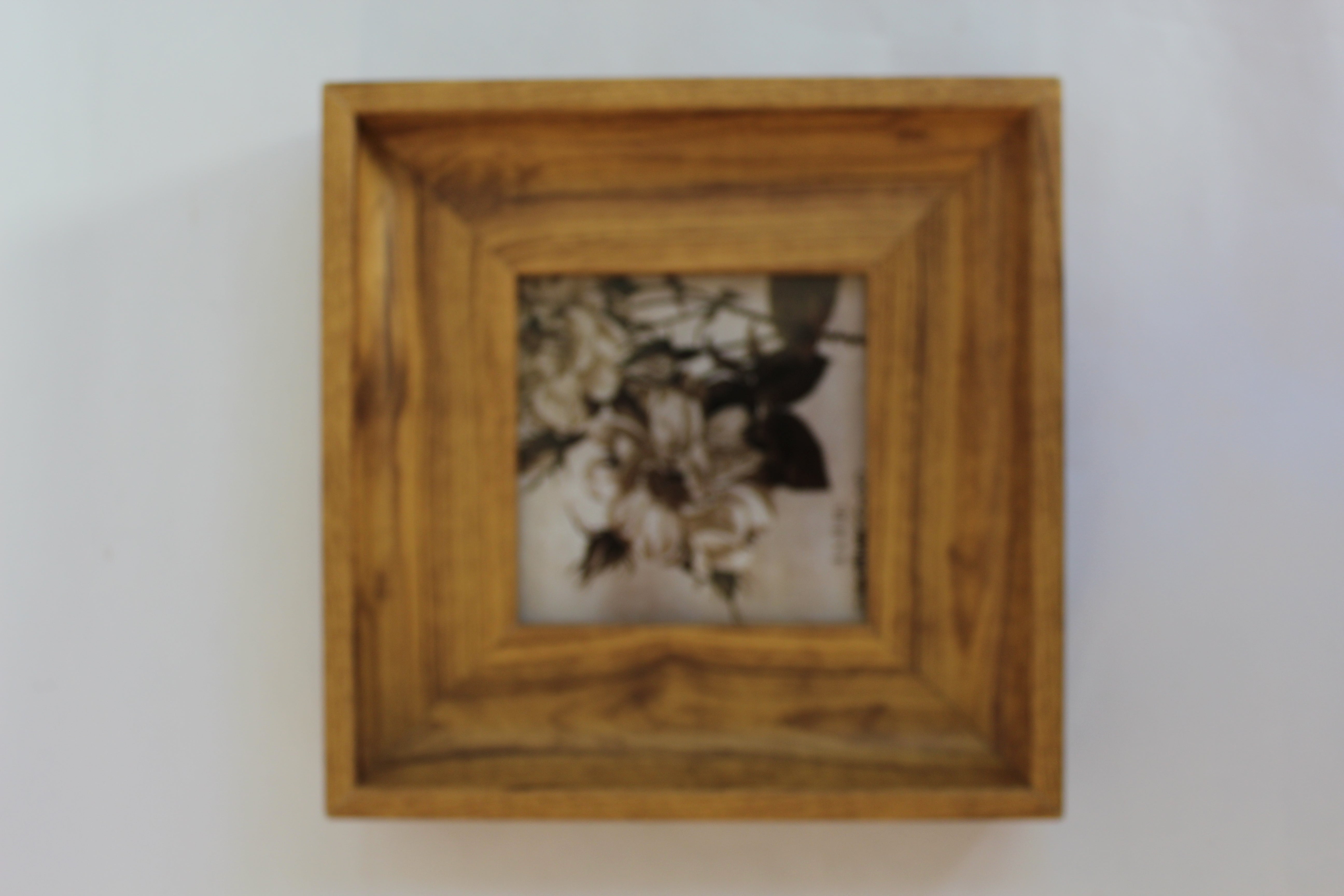 oak Finish Frame 7 1/4 square