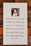before you were conceived frame (french grey)