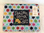 live Your life with zest cutting board