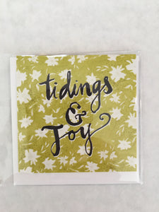 tidings & joy mini card