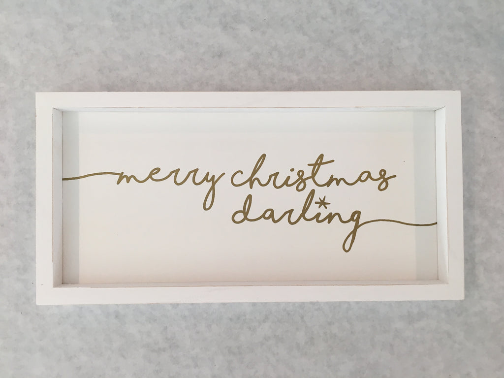 merry Christmas darling sign