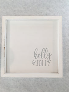 holly & jolly sign