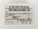 love your family wooden pallet sign