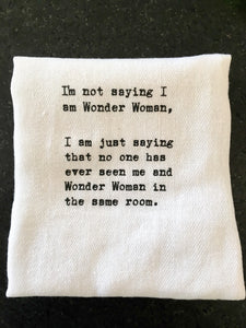 tea towel- wonder woman