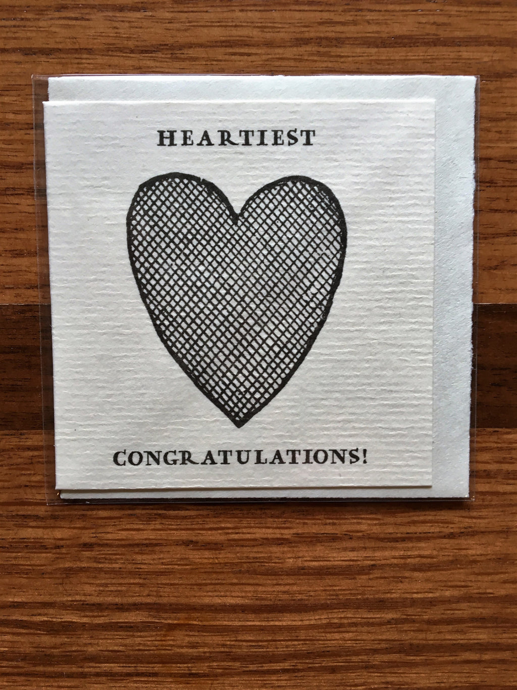 heartiest congratulations notecard
