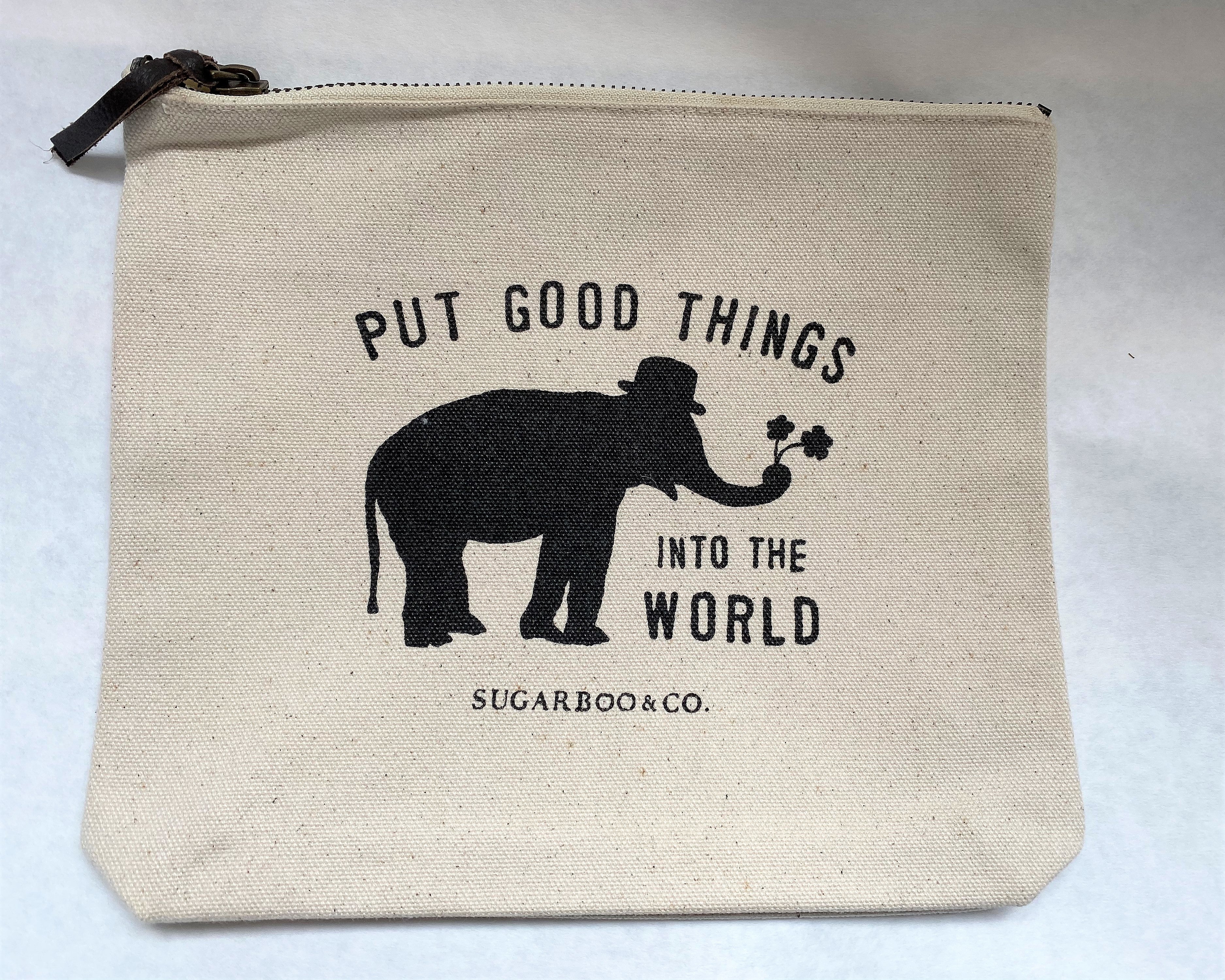 canvas bag - put good things into the world