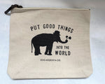canvas bag - put good things into the world
