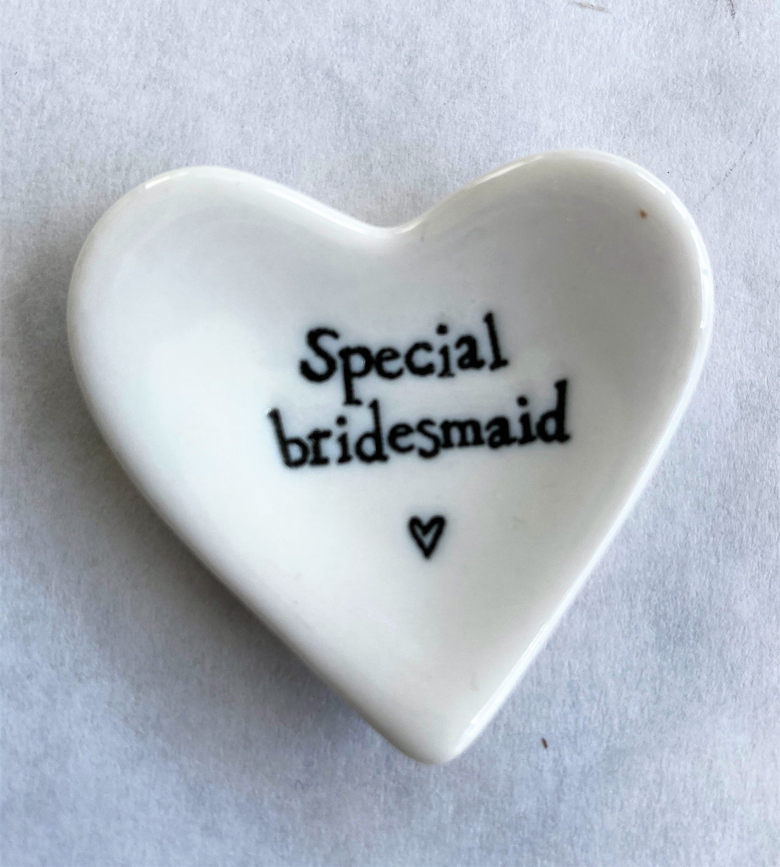 heart dish - special bridesmaid