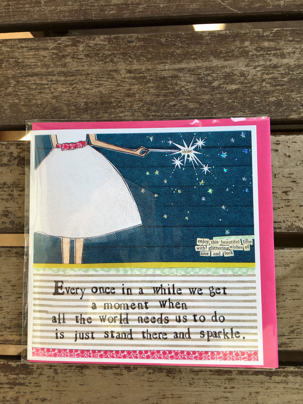 stand and sparkle card